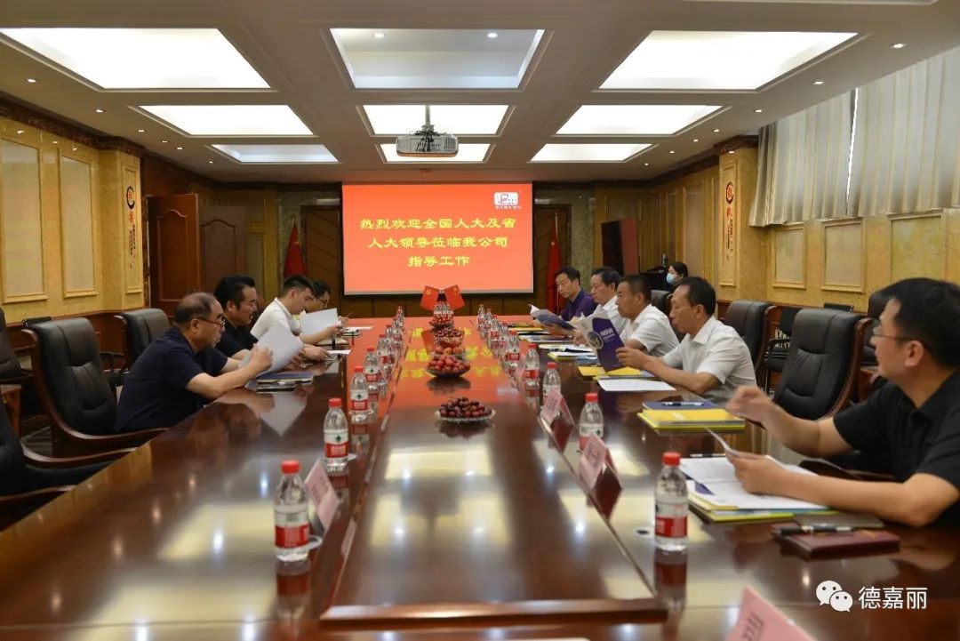 全國(guó)人大代表到我會(huì)副會(huì)長(zhǎng)單位德嘉麗集團(tuán)調(diào)研