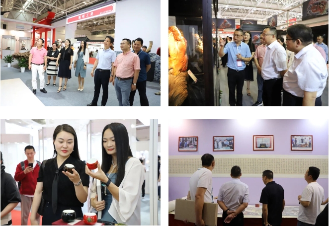 福州市僑商會(huì)組織僑商代表參觀中國(guó)第四屆工藝美術(shù)博覽會(huì)