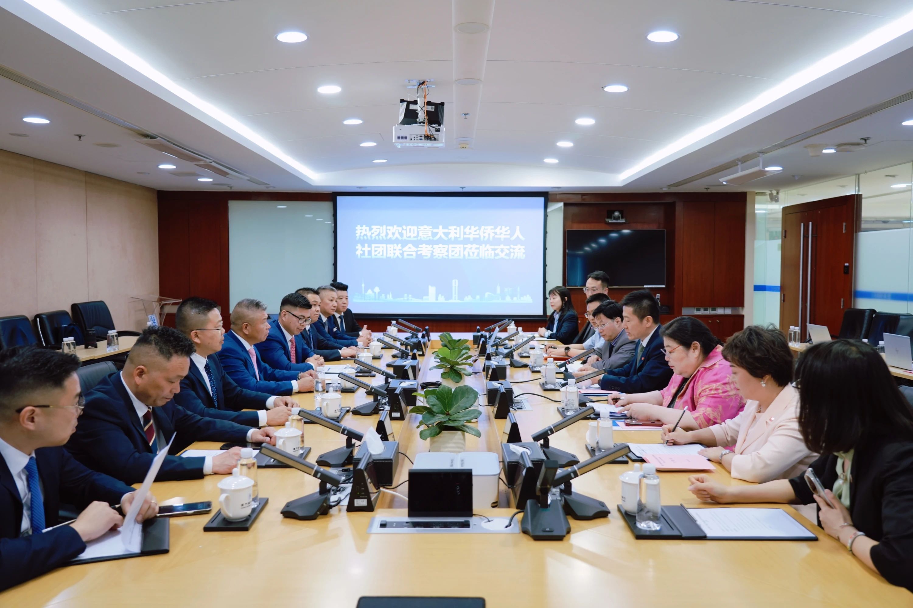 意大利華僑華人社團(tuán)聯(lián)合考察團(tuán)拜訪北京僑商會(huì)